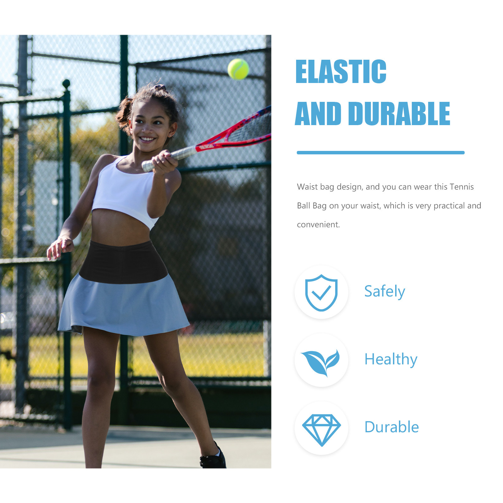 Tennis Ball Waist Bag Reusable - Golf Equipment Usa recensie en prijs